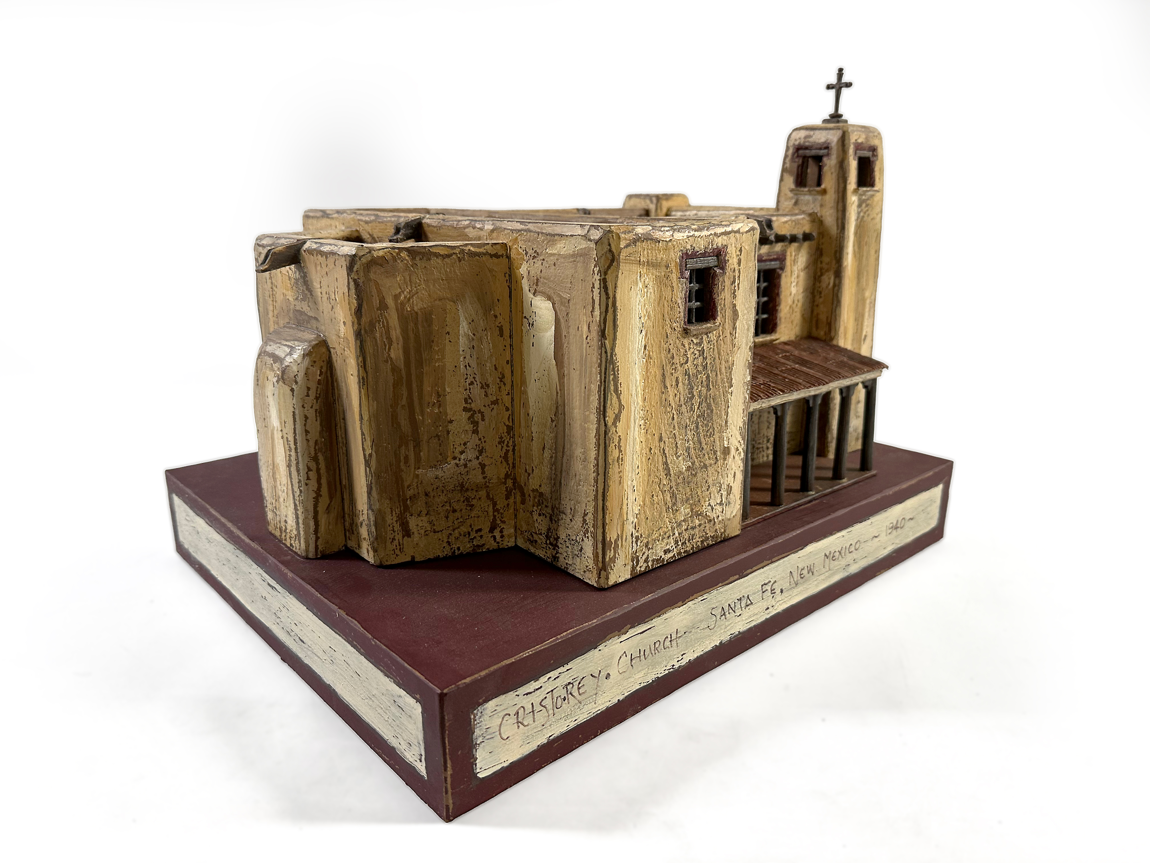 Cristo Rey Church sculpture, third view