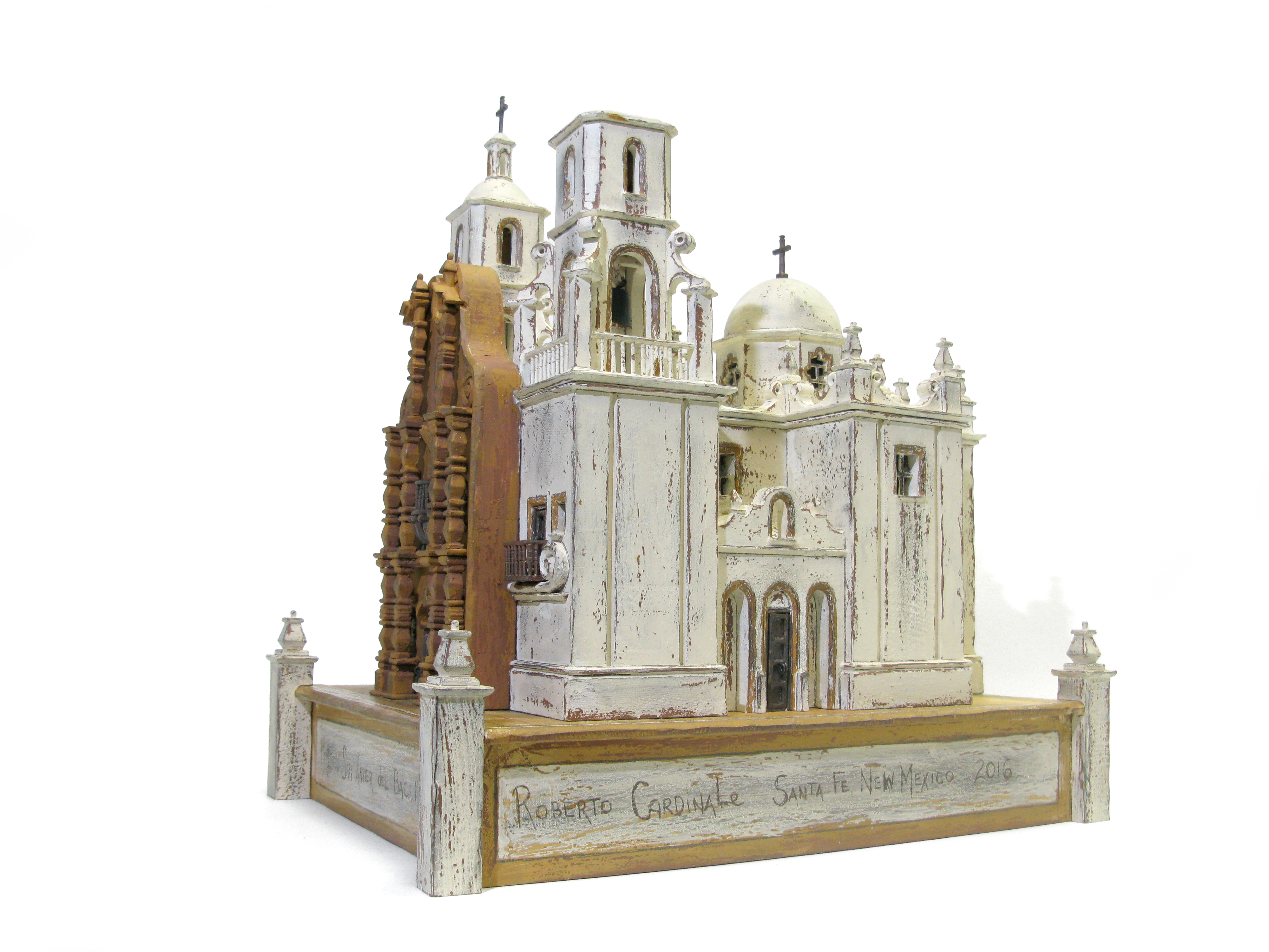 Mission San Xavier del Bac sculpture, front view