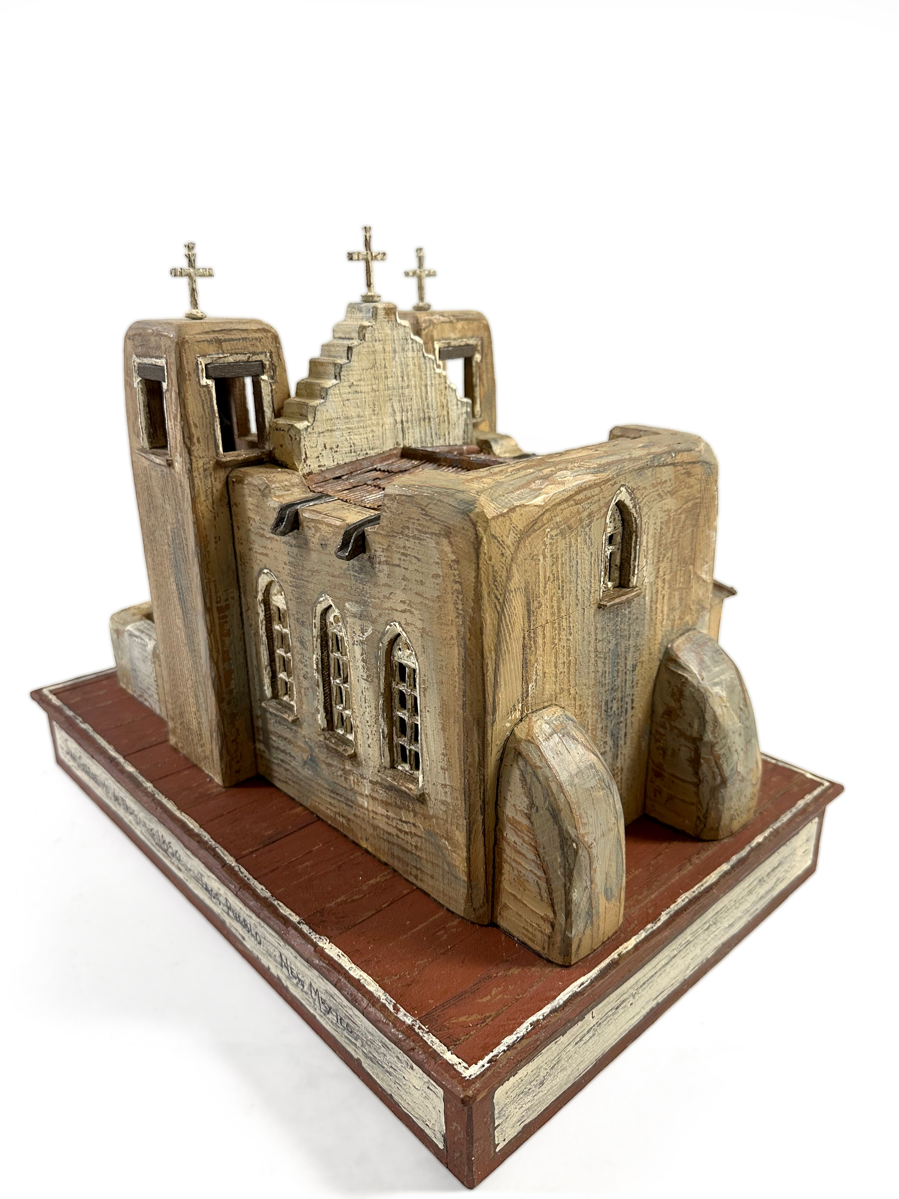 San Geronimo de Taos sculpture, detail view