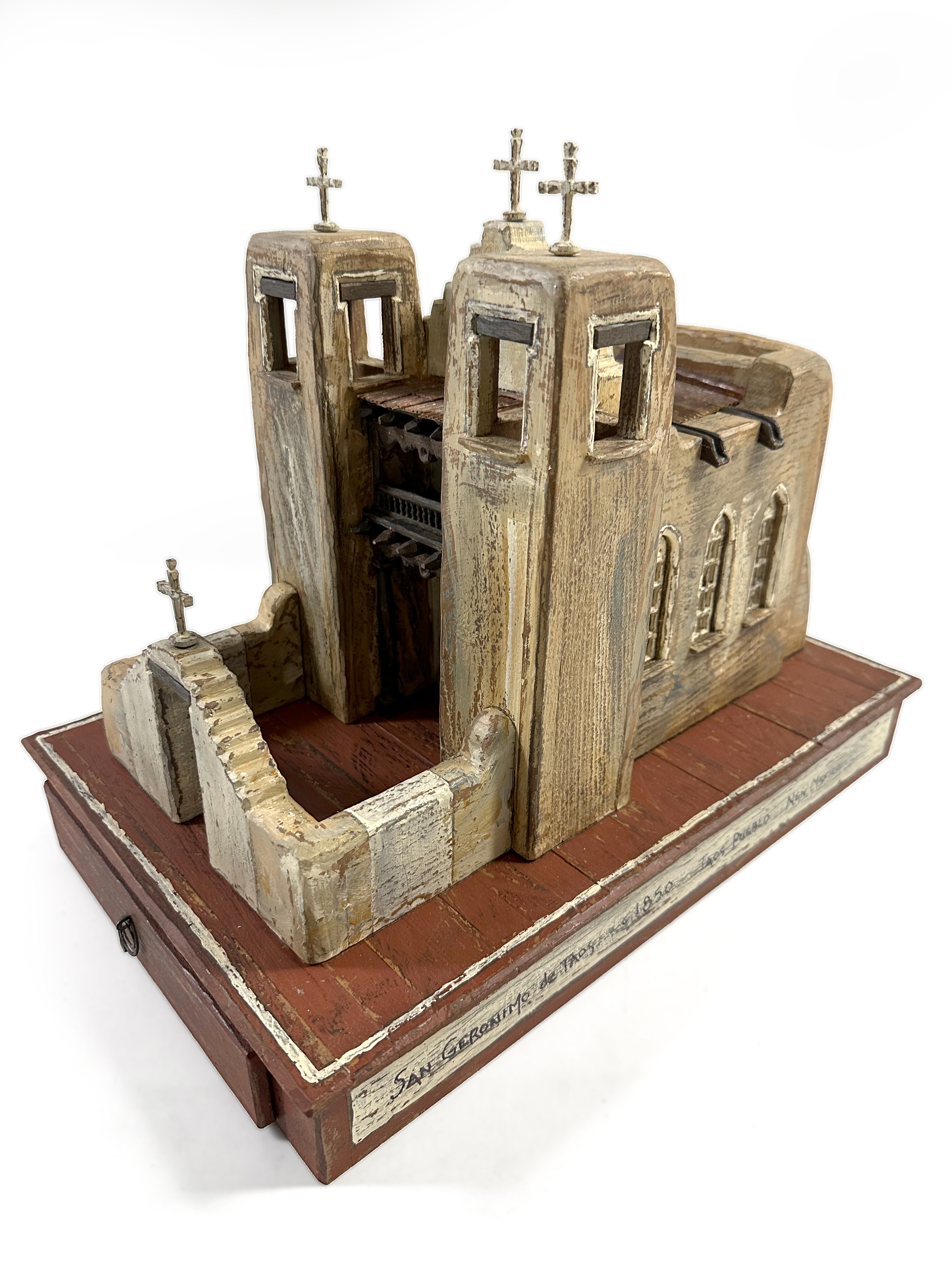 San Geronimo de Taos sculpture, detail view