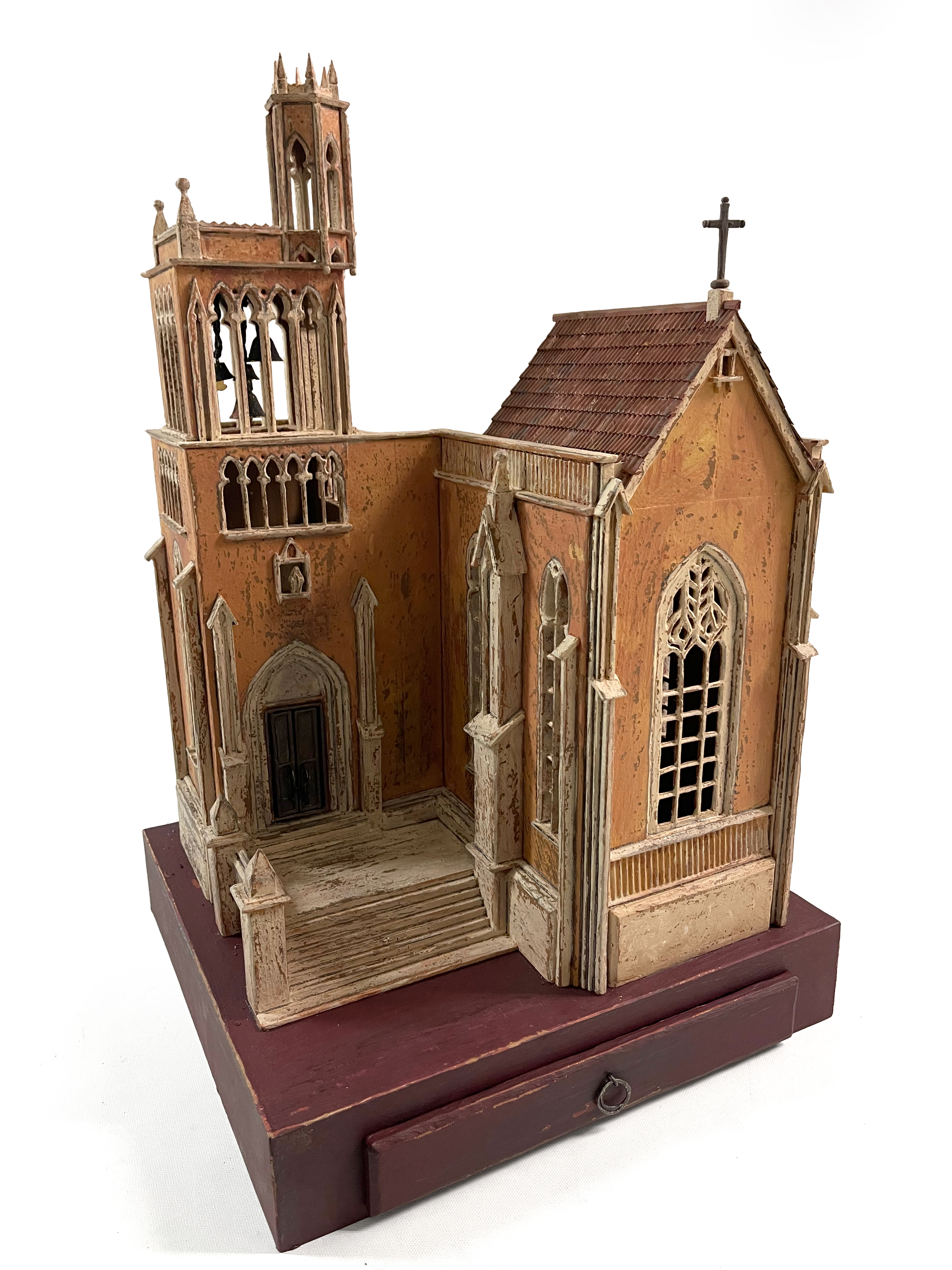 The Holy Cross Benedictine Abbey sculpture, front view